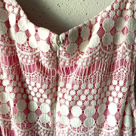 White /pink sleeveless dress - Picture 4 of 4